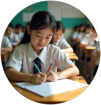 Student writing